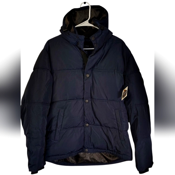 Lucky Brand Coat Mens Size Small New Navy Blue Puffer Winter Jacket - Picture 1 of 9